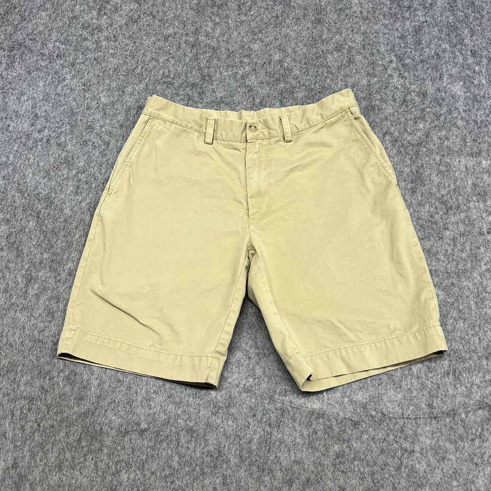 Polo Ralph Lauren Shorts Mens 32 Beige Classic Fit 9" Chino Cotton Casual Preppy